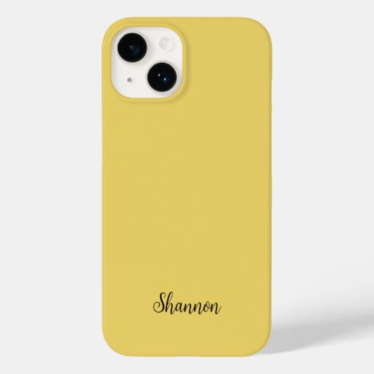 Trend Farbe Gelb Minimalistisch Case-Mate iPhone Hülle (Rückseite)