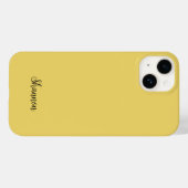 Trend Farbe Gelb Minimalistisch Case-Mate iPhone Hülle (Rückseite (Horizontal))