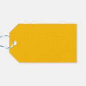 Trend Farbe Gelb Minimalistisch Geschenkanhänger (Rückseite Horizontal)