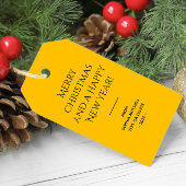 Trend Farbe Gelb Minimalistisch Geschenkanhänger