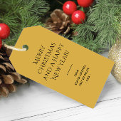 Trend Farbe Gelb Minimalistisch Geschenkanhänger