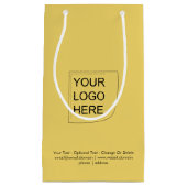 Trend Farbe - Gelbe, kleine Logo-Geschenktüte Kleine Geschenktüte (Vorderseite)