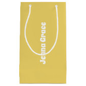 Trend Farbe - Gelbfarbene, kleine Beipacktasche Kleine Geschenktüte (Vorderseite)