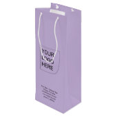 Trend Farbe - Geschenktüte für weiche violette Wei (Rückseite Schrägansicht)