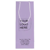 Trend Farbe - Geschenktüte für weiche violette Wei (Rückseite)