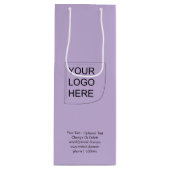 Trend Farbe - Geschenktüte für weiche violette Wei (Vorderseite)