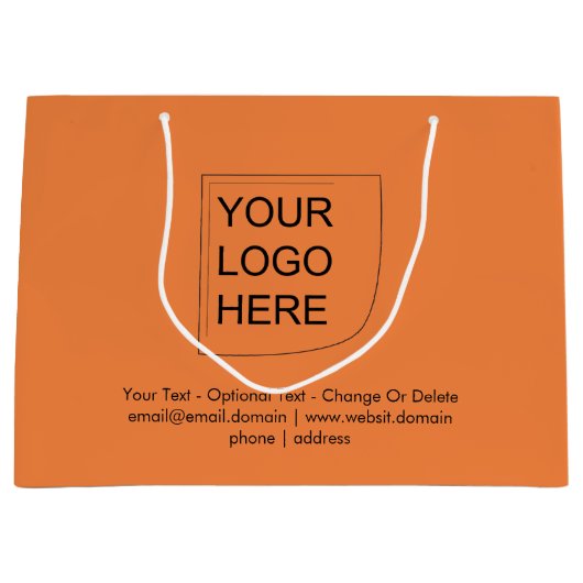 Trend Farbe - Große Logo-Geschenktasche für neue M Große Geschenktüte (Vorderseite)