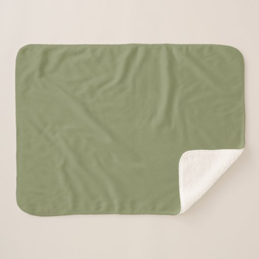 Trend Farbe - grüne Schildkröte Sherpadecke (Vorderseite (Horizontal))