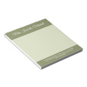 Trend-Farbe - Grüner Business-Notepad Notizblock (angewinkelt)