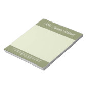Trend-Farbe - Grüner Business-Notepad Notizblock (Rotiert)