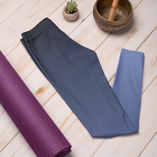 Trend Farbe Jewel Blue Ombre Leggings