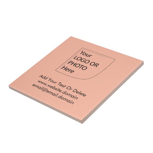 Trend-Farbe - Keramik für Soft-Peach-Logos Fliese (Seite)