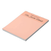 Trend-Farbe - Klassischer Editor mit weichem Peach Notizblock (Rotiert)