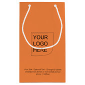 Trend Farbe - Kleine Logo-Geschenktasche für neue Geschenktüte (Rückseite)