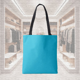 Trend Farbe - lebendige Cyan Tote Tasche