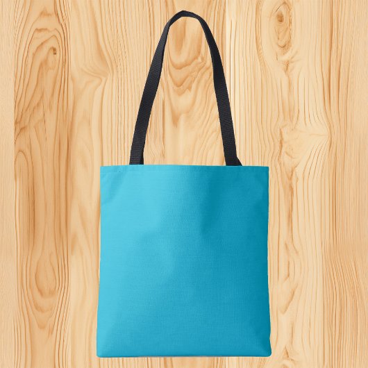 Trend Farbe - lebendige Cyan Tote Tasche