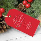 Trend Farbe Lebhaft rot Minimalistisch Geschenkanhänger