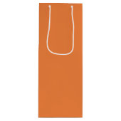 Trend Farbe - Mandarine Wein Geschenktasche Geschenktüte Für Weinflaschen (Vorderseite)