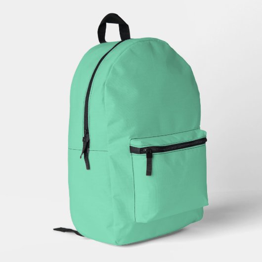 Trend Farbe - Mini-grüner Buchsdruck Bedruckter Rucksack (Rückseitige Ecke links)
