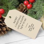 Trend Farbe Naturbeige Minimalistisch Geschenkanhänger