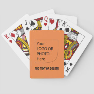 Trend Farbe Neue Mandarine Logo Spielkarten