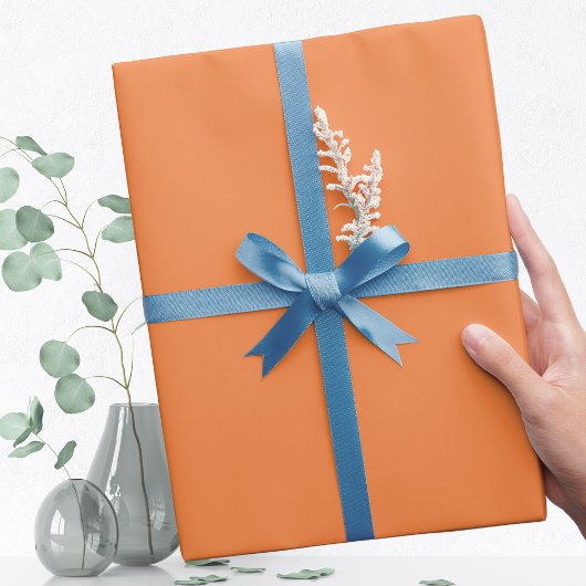 Trend Farbe - Papierrolle für neue Mandarinen Geschenkpapier