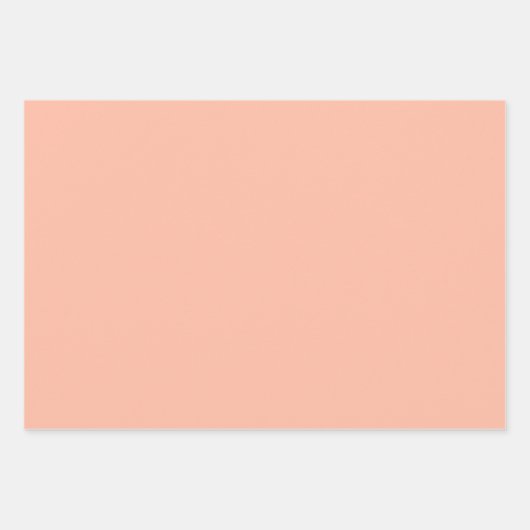 Trend-Farbe - Papiertücher für weiche Pfirsichfarb Geschenkpapier Set (Vorderseite)