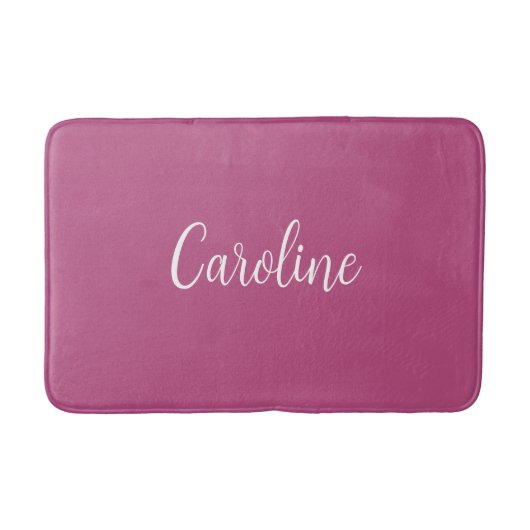Trend Farbe Rosa Lila Bername Badematte (Vorderseite)