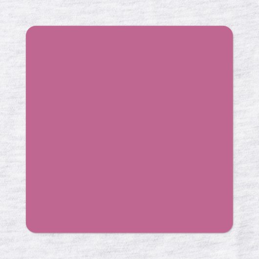 Trend Farbe Rosa Lila Berry Solid farbige Labels Etiketten (Design 2)