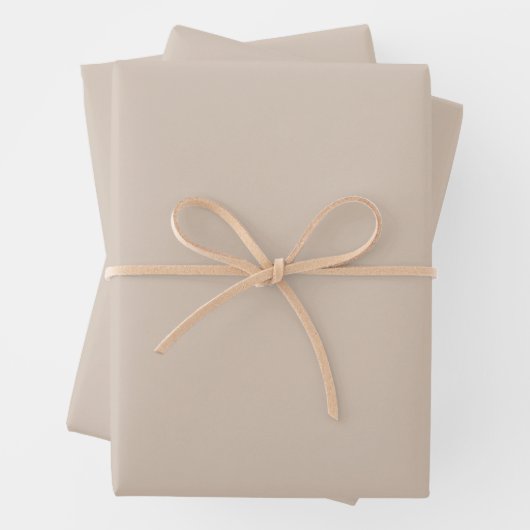 Trend Farbe - Schnelle Taupe Papiertüten Geschenkpapier Set (Beispiel)