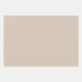 Trend Farbe - Schnelle Taupe Papiertüten Geschenkpapier Set (Vorderseite)