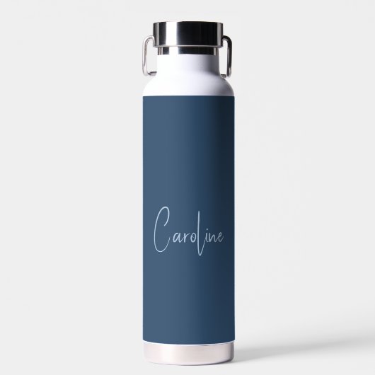 Trend Farbe Schwerer Blauer Name Wasserflasche Trinkflasche (Vorne)