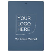 Trend Farbe Schweres Blau - Logo/Foto-Zwischenabla Klemmbrett (Rückseite)