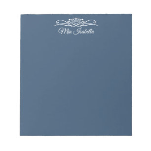 Trend-Farbe - Schwerwiegend blaues Dekorationsmerk Notizblock