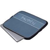 Trend Farbe Seriöser, blauer Laptop-Sieb Laptopschutzhülle (Vorne Knopf)