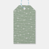 Trend Farbe - Snowflake-Geschenketiketten Geschenkanhänger (Rückseite)
