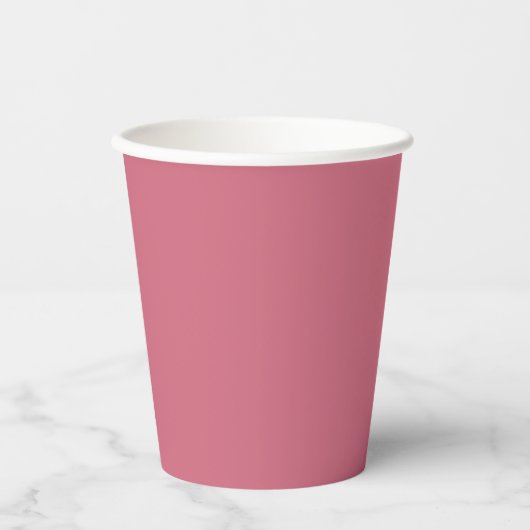 Trend Farbe Soft Pink Pappbecher (Vorderseite)