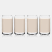 Trend Farbe Soft Taupe Minimalistischer Name kann Dosenglas (Hinten)