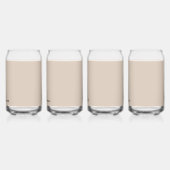 Trend Farbe Soft Taupe Minimalistischer Name kann Dosenglas (Links)