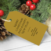 Trend Farbe Sonniges Olivenöl Minimalistisch Geschenkanhänger