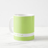 Trend Farbe - Tasse für den grünen Frühling (Vorderseite Links)