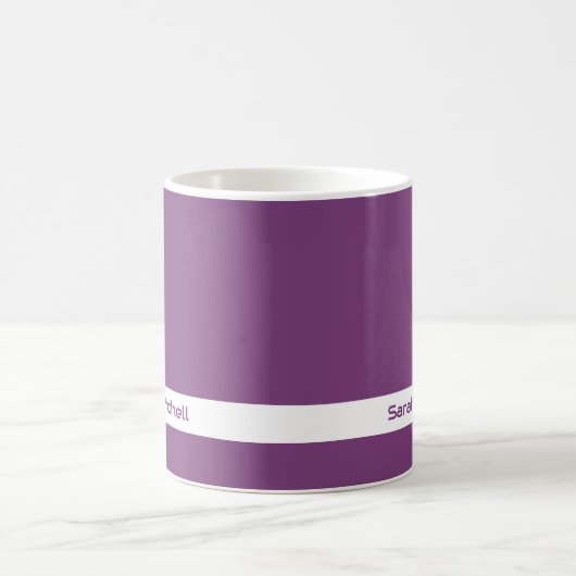 Trend Farbe - Tasse Lila Name (Mittel)
