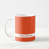 Trend-Farbe - Tasse mit flammfreiem Namen (Links)