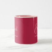 Trend Farbe Viva Magenta Zweifarbige Tasse (Mittel)