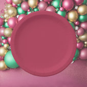 Trend Farbe warm rosa Pappteller