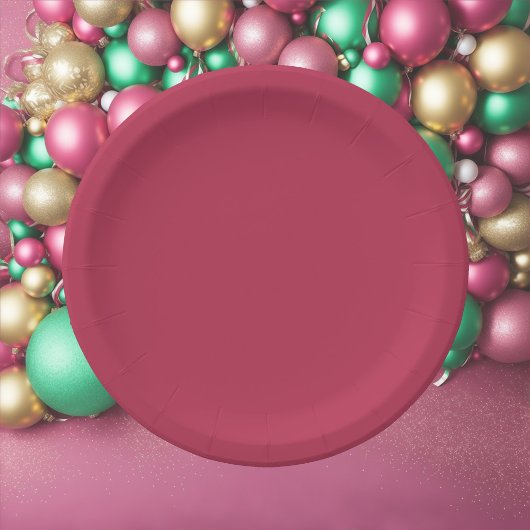 Trend Farbe warm rosa Pappteller