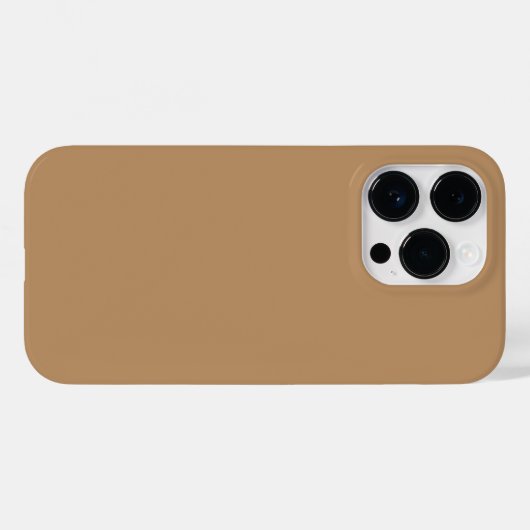 Trend-Farbe - Warme Beige Case-Mate iPhone Hülle (Rückseite (Horizontal))