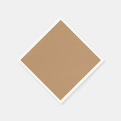 Trend Farbe - Warmes Beige Papier Napkins Serviette (Ecke)