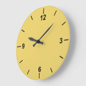 Trend Farbe weich gelb große Wand-Uhr Wanduhr (Winkel)