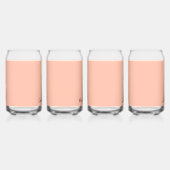 Trend Farbe weich Pfirsichfarben Minimalistischer  Dosenglas (Rechts)